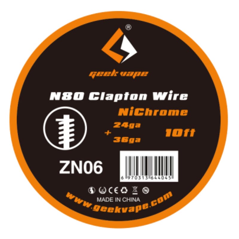 Geek Vape N80 Clapton Wire 24GA + 36GA