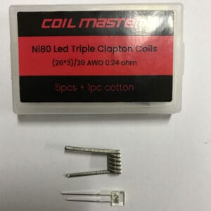 Coil Master Ni80 LED Triple Clapton Coils 5stk 0.24 Ohm