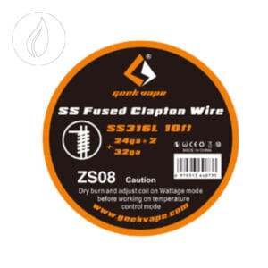 Geek Vape SS Fused Clapton Wire SS316L 24GA x 2 + 32GA