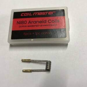 Coil Master Ni80 Araneid Coils 5stk 0.19 Ohm