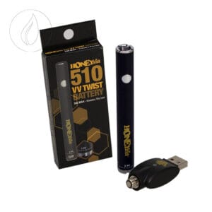 HoneyStick ‚VV Twist‘ 510 Battery Black Silver