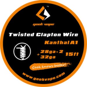 Geek Vape Twisted Clapton Wire KA1 28ga x 2 + 32ga 5m