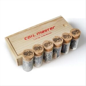 Coil Master Wooden Box Coils Flat Twisted, 0.2mm x 0.8mm x 2, 0.36±0.05