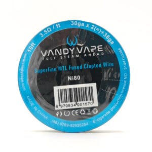 Vandy Vape Superfine MTL Fused Clapton Wire Ni80 30ga x 2 + 38ga