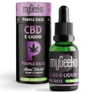 myGeeko CBD E-Liquid Purple Haze 10ml 100mg 1%
