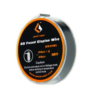 Geek Vape SS Fused Clapton Wire SS316L 28GA x2+30GA