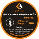 Geek Vape SS Twisted Clapton Wire SS316L 28ga x 2 + 30ga 3m 1.83Ohm